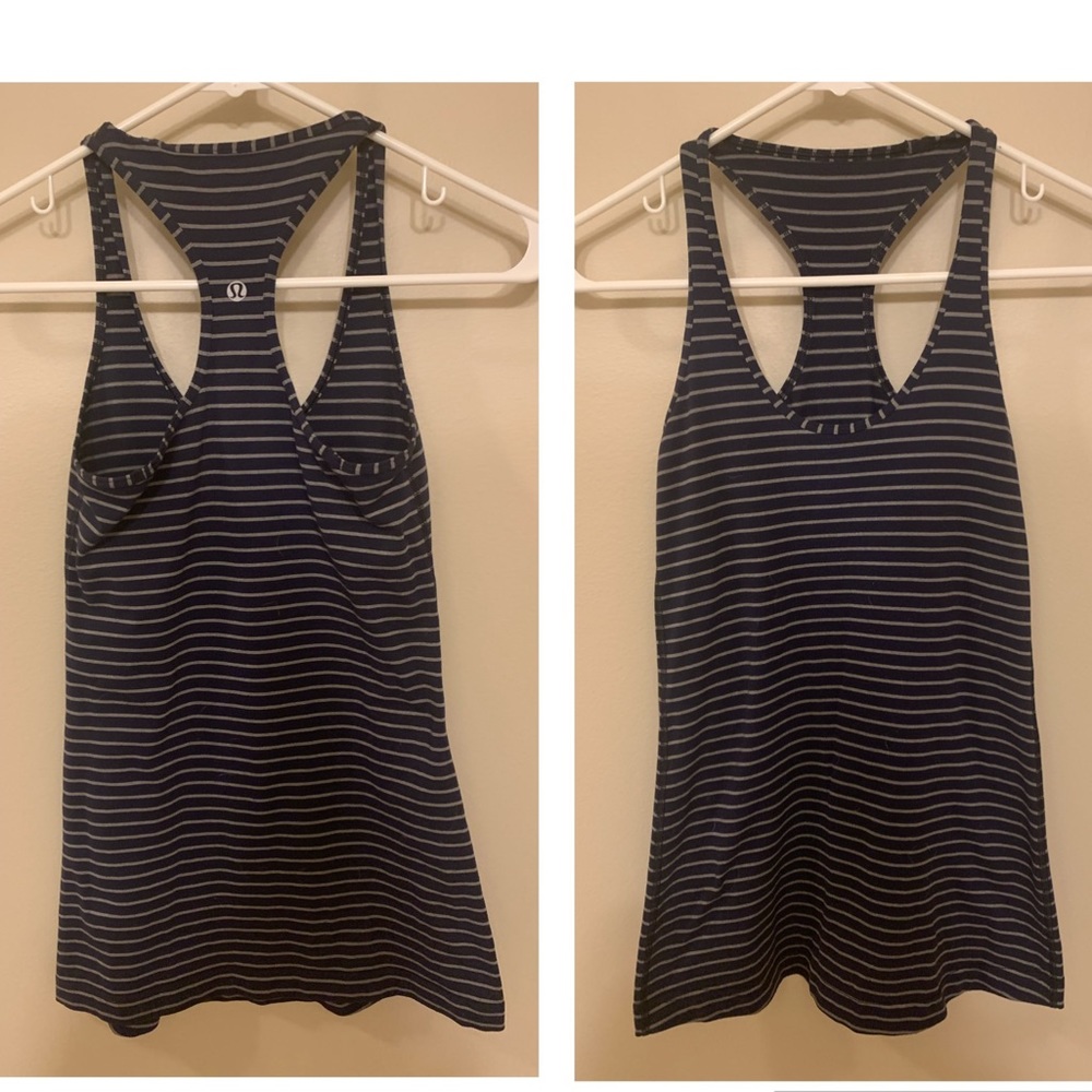 Stripped Lululemon Tank Top Size 2 XS